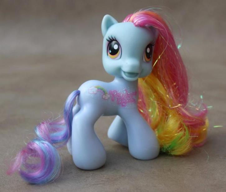 My Little Pony - Sparkly Rainbow Dash (G3.5), Kinderen en Baby's, Speelgoed | My Little Pony, Gebruikt, Ophalen of Verzenden