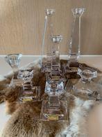 Kristallen tafelkandelaars 7 stuks, Ophalen, Zo goed als nieuw, Kristal
