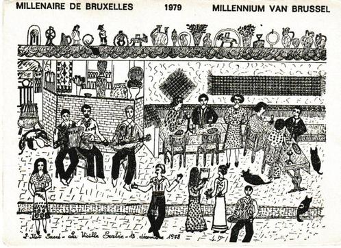 MILLENAIRE DE BRUXELLES   ILOT SACRE LA VIEILLE SERBIE 1979, Collections, Cartes postales | Étranger, Non affranchie, Belgique et Luxembourg