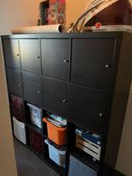 KALLAX Open kast, zwartbruin, 147x147 cm, Ophalen, Gebruikt