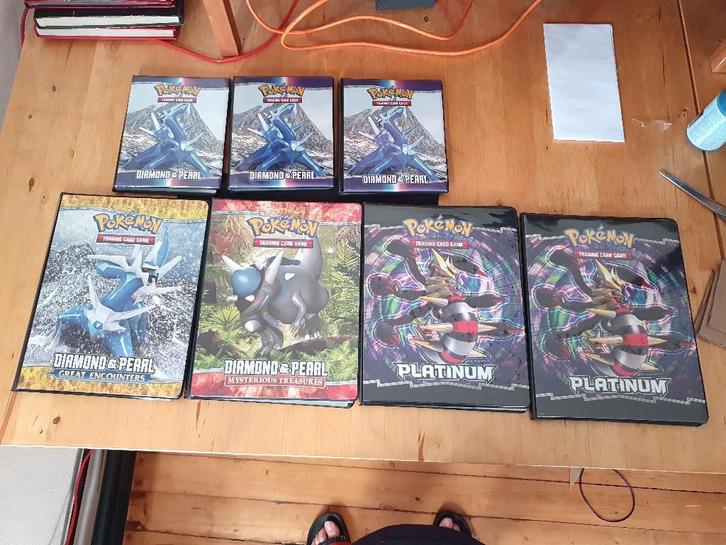 Lot de 7 classeurs Pokémon – Diamant & Perle / Platinum, Verzamelen, Overige Verzamelen, Zo goed als nieuw, Ophalen