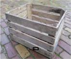 Antieke Houten Bak / Kist - 50x43x33, Ophalen of Verzenden, Gebruikt