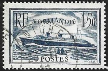 1 Postzegel Frankrijk 1935 Passagiersschip "Normandie” beschikbaar voor biedingen