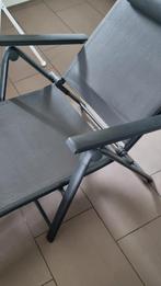 Chaise longue pliable, Ophalen, Zo goed als nieuw, Aluminium, Verstelbaar