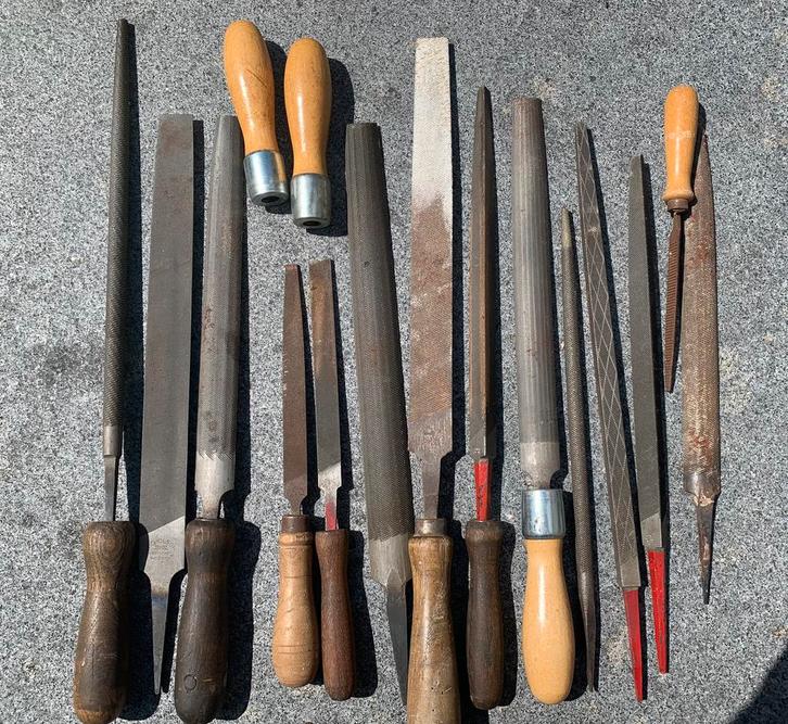 Verzameling vijlen. Deels nog nieuw., Doe-het-zelf en Bouw, Gereedschap | Handgereedschap, Zo goed als nieuw, Ophalen