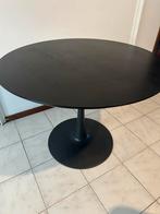 Ronde eettafel zwart, Huis en Inrichting, Tafels | Eettafels, Ophalen, Gebruikt