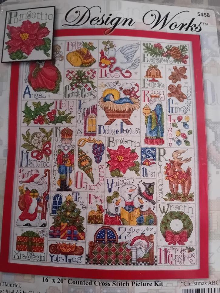 Borduurpakket Christmas ABC van Design Works, Hobby en Vrije tijd, Borduren en Borduurmachines, Nieuw, Borduurpakket, Verzenden