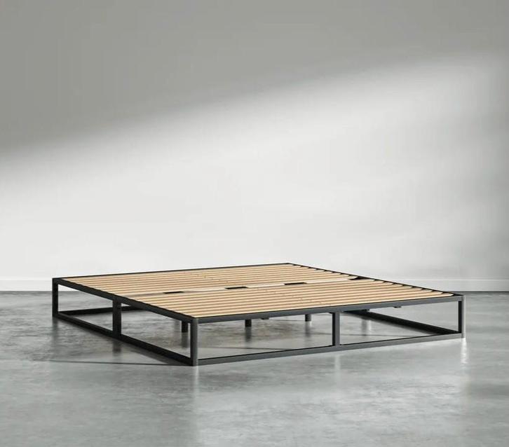 Nieuw bed EMMA METAL 140x200, Huis en Inrichting, Slaapkamer | Bedden, Nieuw, Tweepersoons, 140 cm, 200 cm, Metaal, Zwart, Verstelbaar