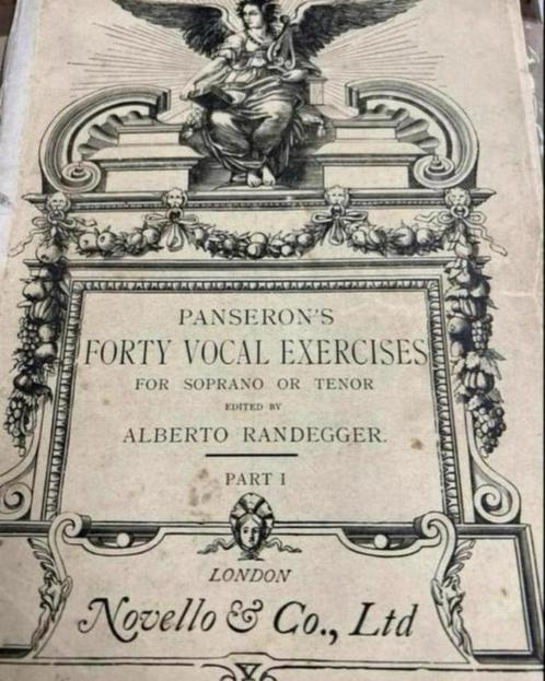 Panserons veertig Vocale sopraan & tenor Oud notenboek 1924, Muziek en Instrumenten, Bladmuziek, Ophalen of Verzenden