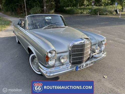 Mercedes-Benz 280 SE Cabriolet | 1969 | Route 66 Auctions, Auto's, Oldtimers, Bedrijf, Te koop, Mercedes-Benz, Benzine, Overige carrosserie
