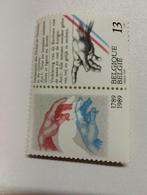 Postzegel over rechten van de mens, Timbres & Monnaies, Timbres | Europe | Belgique, Enlèvement