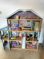 Poppenhuis met meubels, Kinderen en Baby's, Speelgoed | Poppenhuizen, Poppenhuis, Zo goed als nieuw, Ophalen