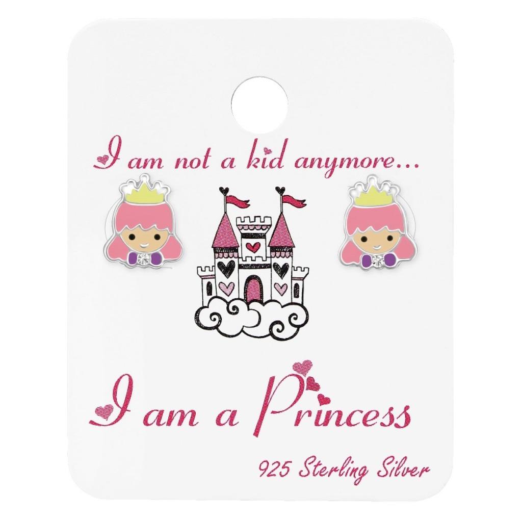 Boucles d'oreilles enfant en argent princesse avec cristal e, Bijoux, Sacs & Beauté, Bijoux pour enfant, Neuf, Boucles d'oreilles