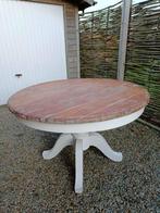 Ronde eettafel 120 cm, landelijke stijl Rivièra Maison, Huis en Inrichting, Tafels | Eettafels, Ophalen, Gebruikt, 100 tot 150 cm