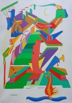 TINUS VAN BAKEL / FIGURATIE / KLEURZEEFDRUK / 66x51cm / SIG, Ophalen of Verzenden