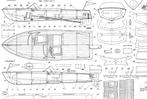 Dessin du plan de construction d'un bateau de sport italien/, Hobby & Loisirs créatifs, Modélisme | Bateaux & Navires, Envoi, Neuf