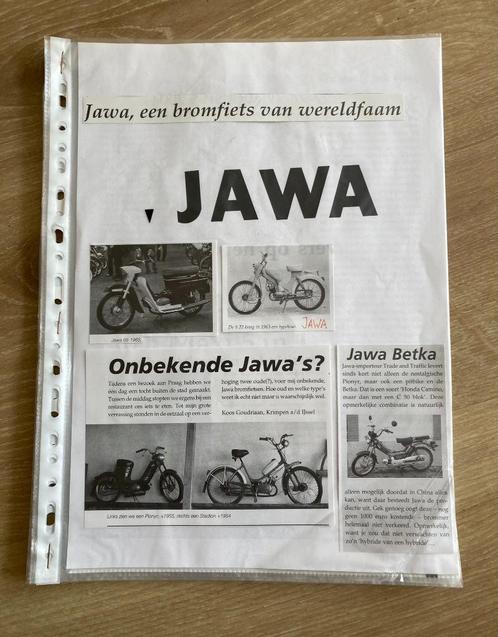 Unieke Map met documentatie Jawa bromfiets / brommers, Fietsen en Brommers, Handleidingen en Instructieboekjes, Zo goed als nieuw