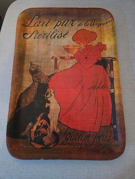 Bamboe plateau, Huis en Inrichting, Woonaccessoires | Dienbladen, Zo goed als nieuw, Rechthoekig, Ophalen of Verzenden