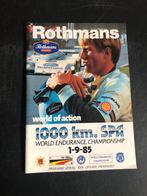 programma 1000 KM Spa 1985 Porsche Bellof, Verzamelen, Ophalen of Verzenden
