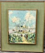 Huile sur panneau africain signe, Antiquités & Art, Enlèvement ou Envoi