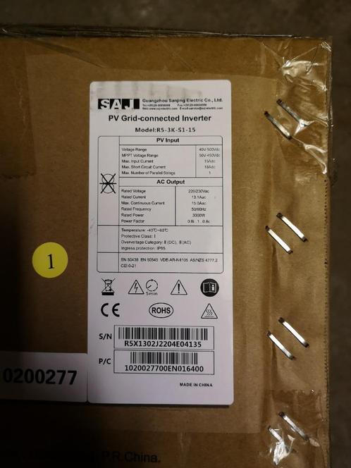 Omvormers SAJ 3KW en 6KW, Doe-het-zelf en Bouw, Zonnepanelen en Toebehoren, Nieuw, Overige typen, Ophalen
