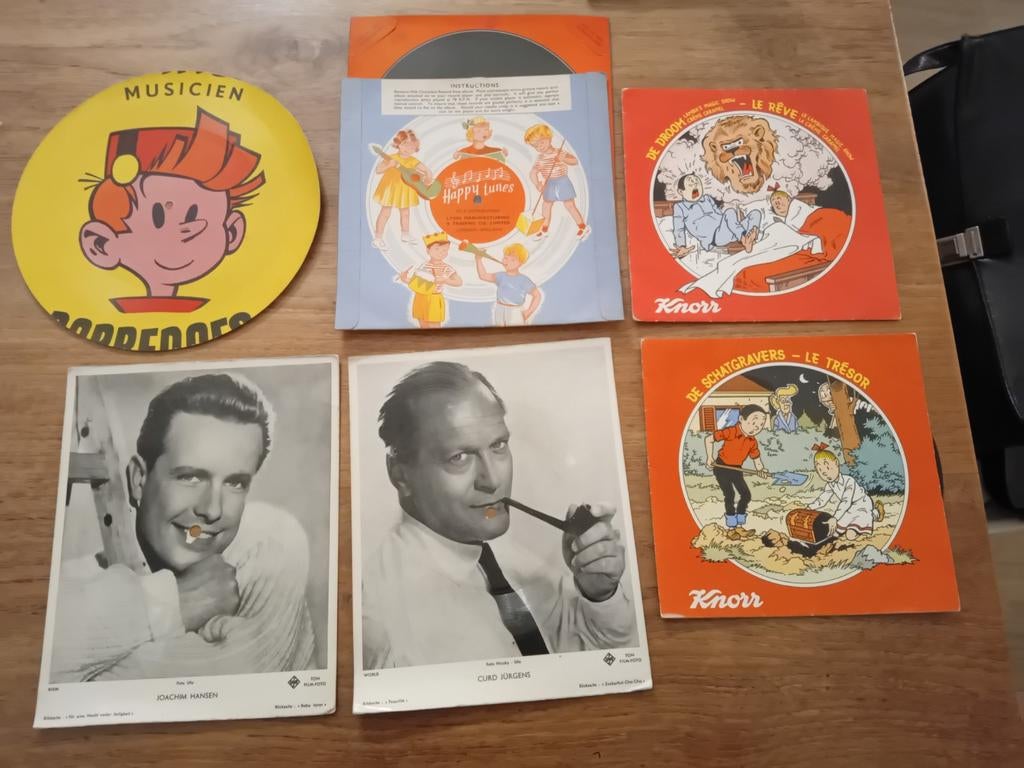 7 photos promotionnelles sur vinyle du passé, Enlèvement ou Envoi, Utilisé