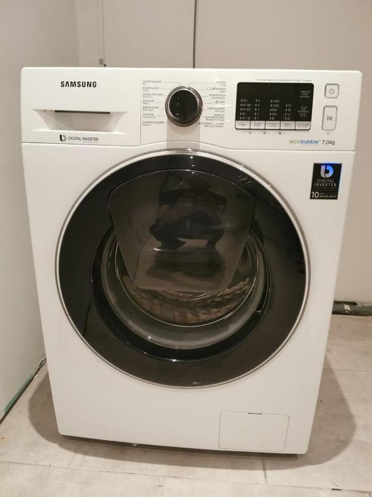 Samsung wasmachine, Elektronische apparatuur, Wasmachines, Gebruikt, Voorlader, 6 tot 8 kg, 85 tot 90 cm, 1200 tot 1600 toeren