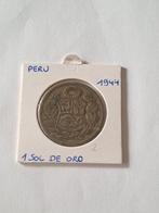 Peru 1 sol de oro 1944, Timbres & Monnaies, Monnaies | Amérique, Enlèvement ou Envoi