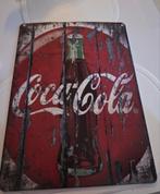Vintage metaal coca cola bord 30x40, Verzamelen, Ophalen of Verzenden, Zo goed als nieuw