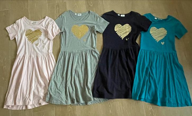 Set van 4 zomerjurken, 14-15 jaar, Kinderen en Baby's, Kinderkleding | Maat 164, Zo goed als nieuw, Meisje, Jurk of Rok, Ophalen of Verzenden