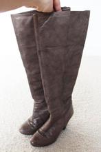 Mooie Zacht Leren Gevoerde Dames Laarzen 3 (Maat 39) € 35,-, Kleding | Dames, Hoge laarzen, Bruin, Verzenden, Zo goed als nieuw