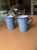 blauwe Engelse keramische mokken van Mount Everest Tea., Antiek en Kunst, Ophalen of Verzenden