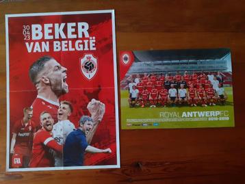 2 posters Royal Antwerp FC, Enlèvement ou Envoi, Neuf, Affiche, Image ou Autocollant
