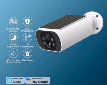 draadloze solar bewakingscamera op wifi nieuw 2stuks beschikbaar voor biedingen
