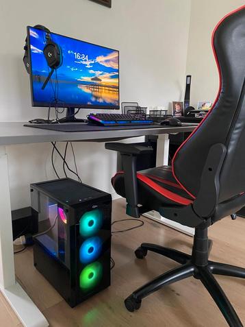 Configuration de jeu complète (bureau et chaise non), Informatique & Logiciels, Enlèvement, Comme neuf, Gaming