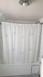 Douchegordijn Sealskin, wit met grijze schelpmotieven, H 200, Ophalen of Verzenden, Wit