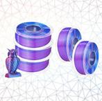 JAYO Nieuwe 3D filament SILK PLA+ plus Dualcolor Rood/ Blauw, Verzenden, Nieuw