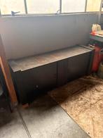 Houten kast , brommer tafel , werkbank, Ophalen, Gebruikt