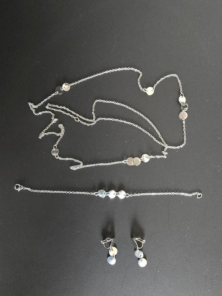 CADEAU-IDEE! Nieuwe fantasieset: halsketting, armband, enz., Handtassen en Accessoires, Kettingen, Nieuw, Ophalen of Verzenden