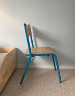 WESCO stoelen - 2 stuks - blauw - hout metaal, Zo goed als nieuw, Hout, Ophalen
