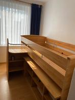 Kinderbed met trapje, ingebouwde bureau en kasten., Gebruikt, Eenpersoons, Ophalen, Halfhoogslaper