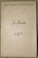La Heroldo [Ligue Universelle de Francs-Maçons] - 1948, J.C.W. Onderdenwijngaard, Autres sujets/thèmes, Arrière-plan et information