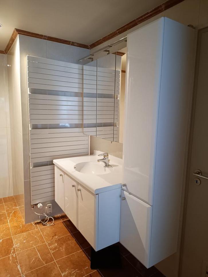 DEDECKER Kolomkast + lavabomeubel, Maison & Meubles, Salle de bain | Meubles de Salle de bain, Utilisé, Meuble lavabo, 150 à 200 cm