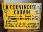 Très vieille plaque émaillée LA COUVINOISE ., Antiquités & Art, Enlèvement ou Envoi
