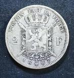 2 frank FR 1867 (kruisje) - Leopold II, Postzegels en Munten, Verzenden, Zilver, Losse munt, Zilver