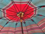 HEEL OUDE PARASOL IN ZEILDOEK. JAREN 50., Kantelbaar, Gebruikt, Ophalen of Verzenden, 1 tot 2 meter