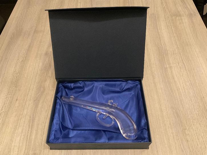 Val Saint Lambert kristallen pistool, gesigneerd, jaren ’50, Antiek en Kunst, Antiek | Glaswerk en Kristal, Ophalen