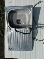 Inox spoelbak, Huis en Inrichting, Keuken | Keukenelementen, Ophalen, Zo goed als nieuw