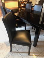 table à manger et chaises assorties, Maison & Meubles, Tables | Tables à manger, Enlèvement, Comme neuf, Verre