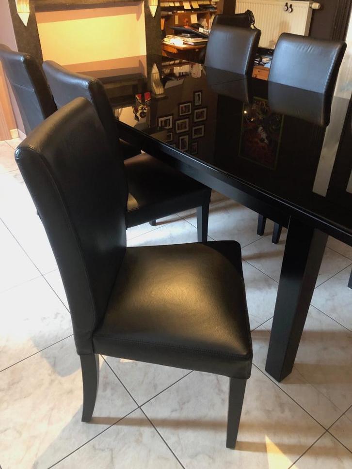 table à manger et chaises assorties, Maison & Meubles, Tables | Tables à manger, Comme neuf, Verre, Enlèvement